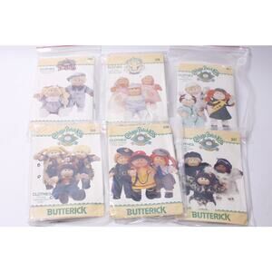 Cabbage Patch Kids Set of 6 Doll Clothes Kit by Butterick Sewing ~ 260205-WH 949
